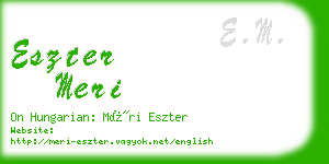 eszter meri business card